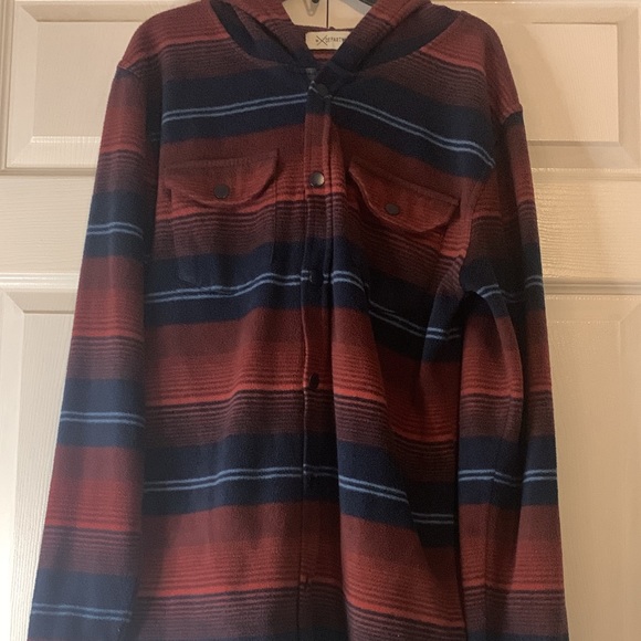 Departwest ( Buckle ) Fleece Button Up Hoodie - Picture 1 of 1